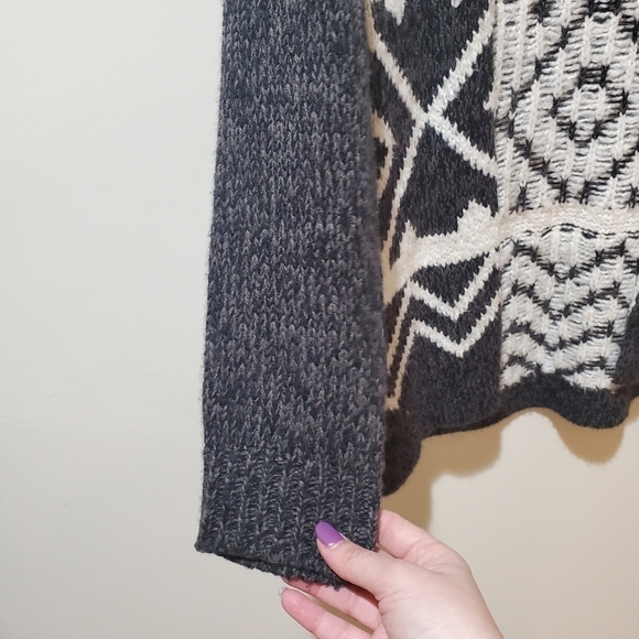 Free Press White and Grey Knit Cardigan - Picture 4 of 8